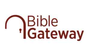 Image of Bible gateway logo. Bible Gateway is a Christian website that provides online access to various translations of the Bible., Bible Gateway Plus