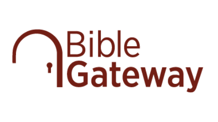 Image of Bible gateway logo. Bible Gateway is a Christian website that provides online access to various translations of the Bible.