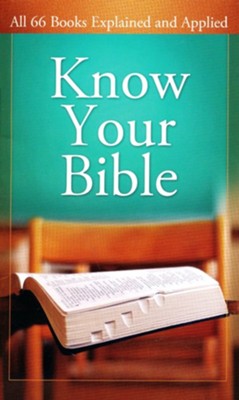 Hey there! In "Know Your Bible," Paul Kent breaks down all 66 books of the Bible and explains how they can be applied to our lives. This book is like a guide to help us understand the Bible better. Paul Kent, the author, makes it easy to understand the Bible and shows us how it can relate to our everyday lives.