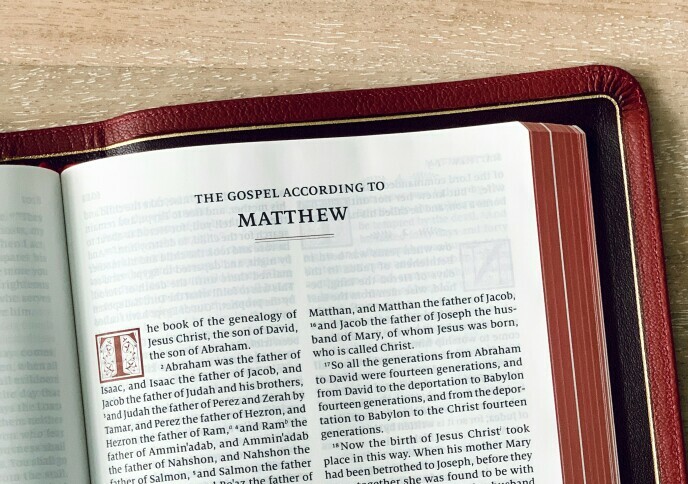 The Gospel of Mathew. Image by Tim Wildsmith, unsplash.