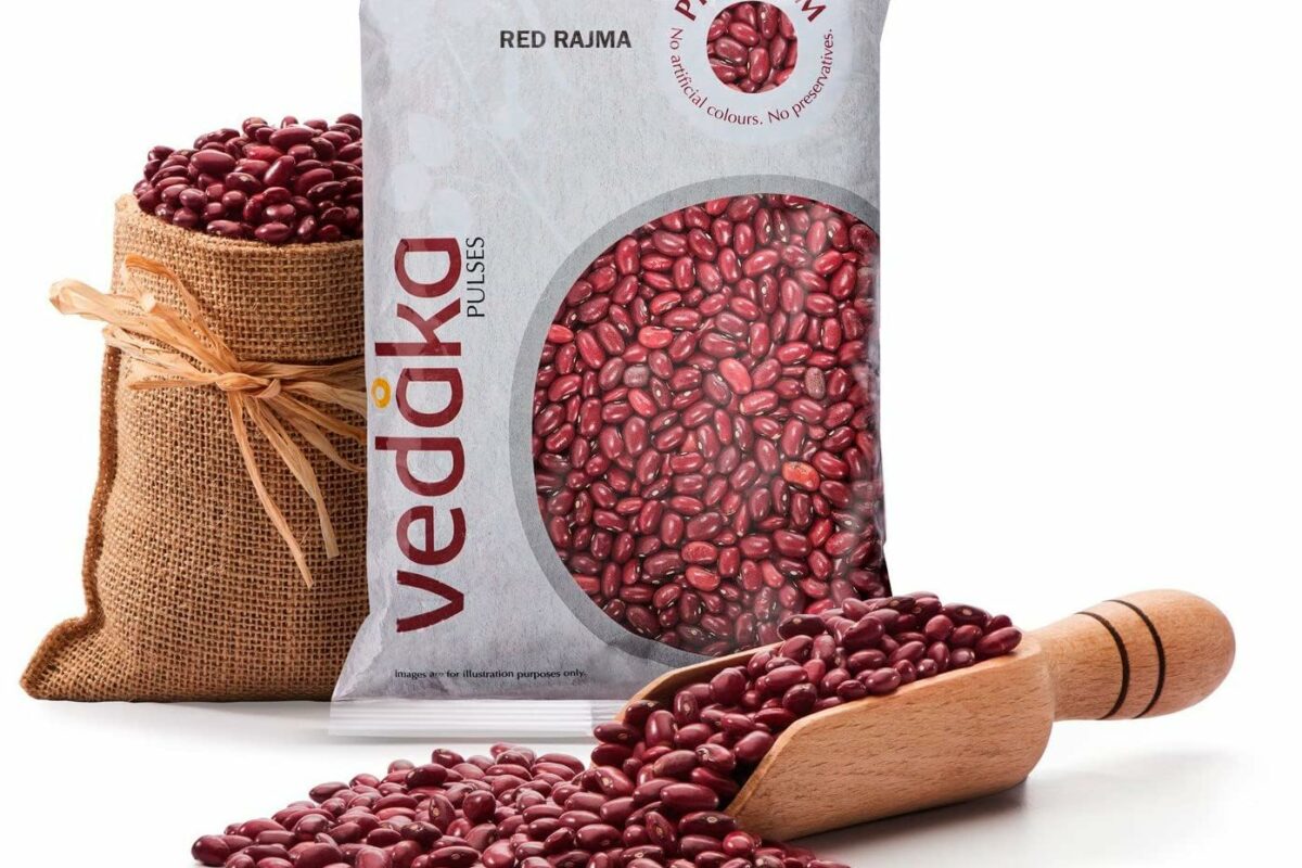 image of Vedaka Premium Unpolished Red Rajma, the red kidney beans of India