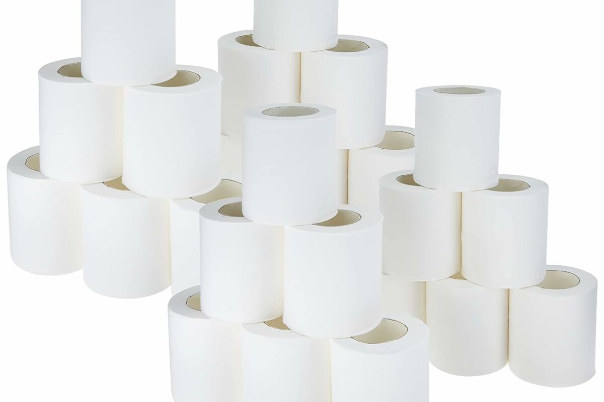 image of white bathroom tissues.