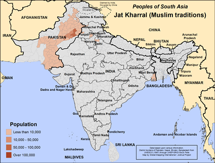 the map showing to pray for the unreached people of Pakistan.